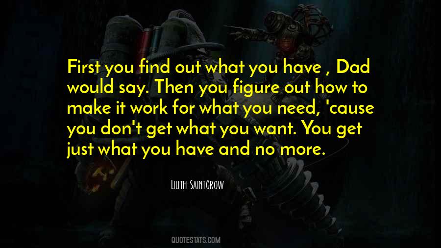 Figure Out What You Want Quotes #1607248