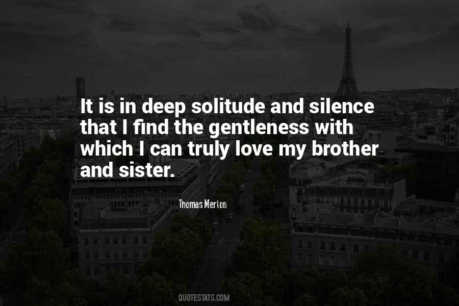 I Love Solitude Quotes #271727