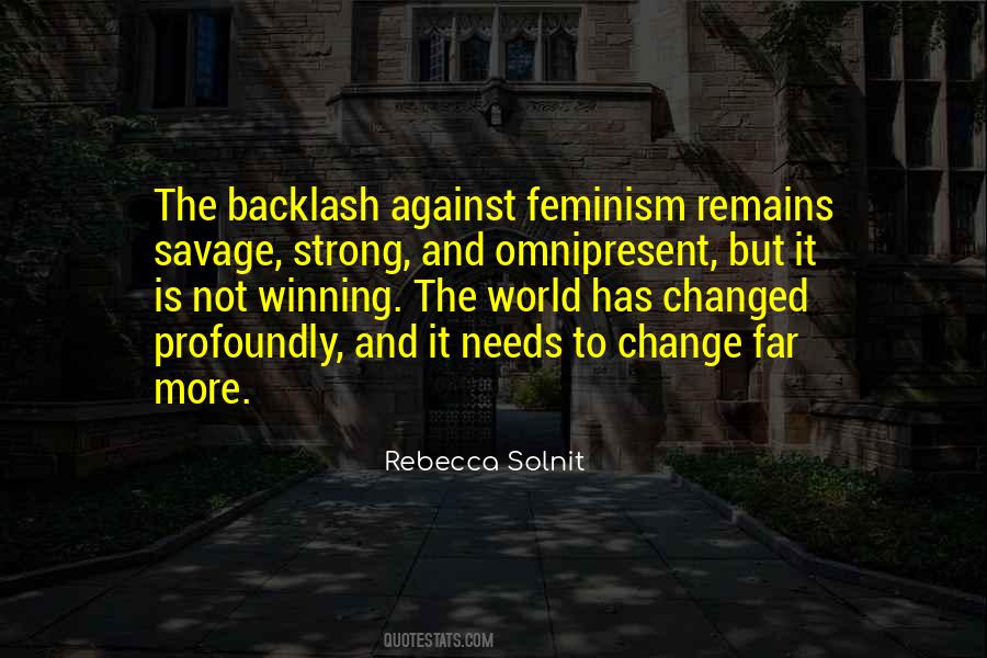 Against Feminism Quotes #170171