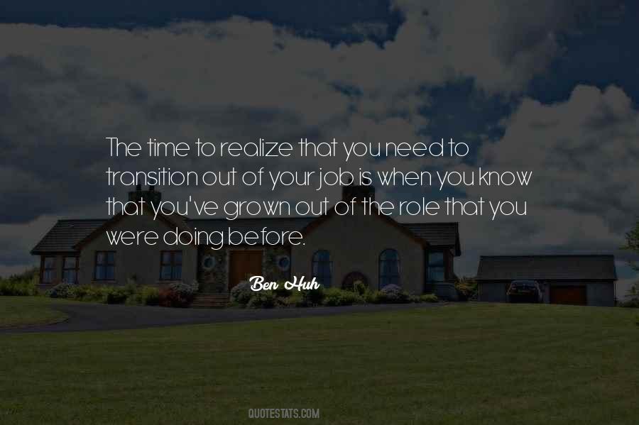 Transition Time Quotes #353276