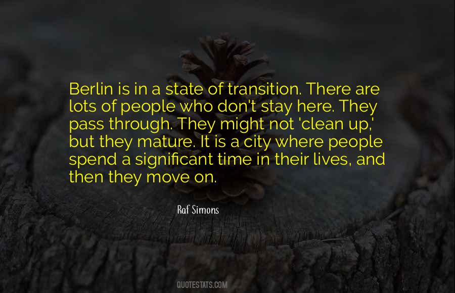 Transition Time Quotes #370321