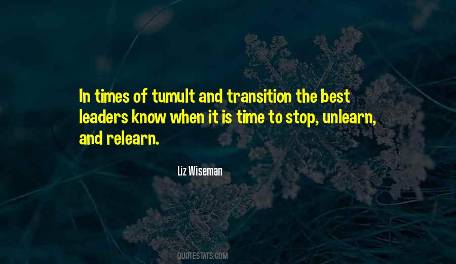 Transition Time Quotes #385163