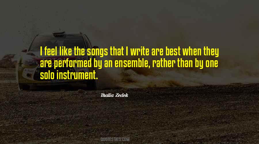 Solo Song Quotes #139234