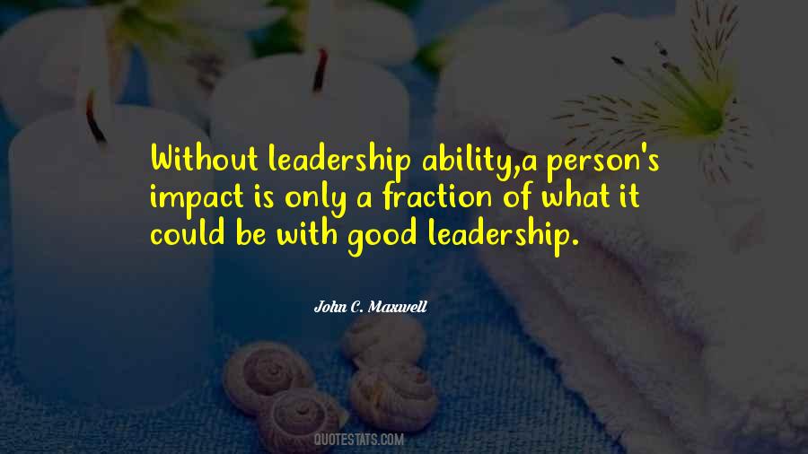 Good Leadership Quotes #1179975