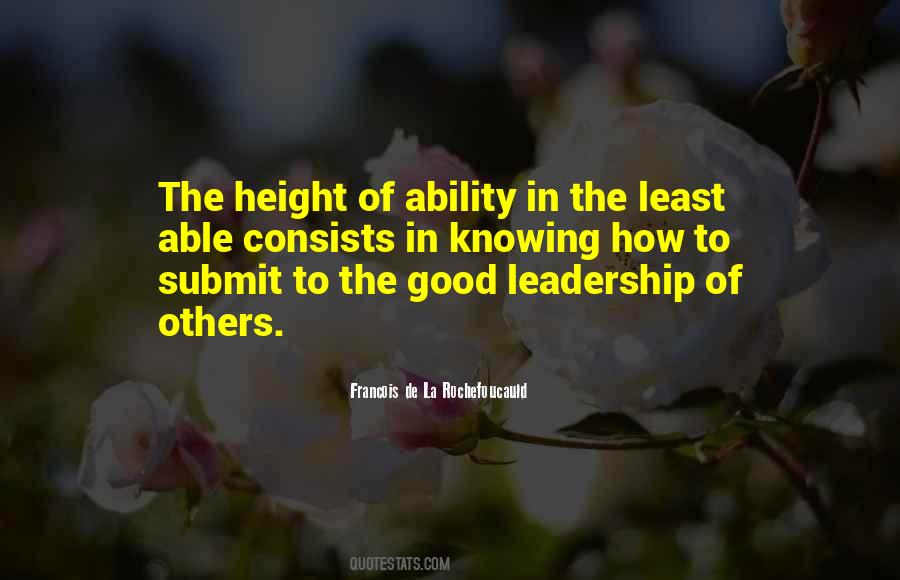 Good Leadership Quotes #124259