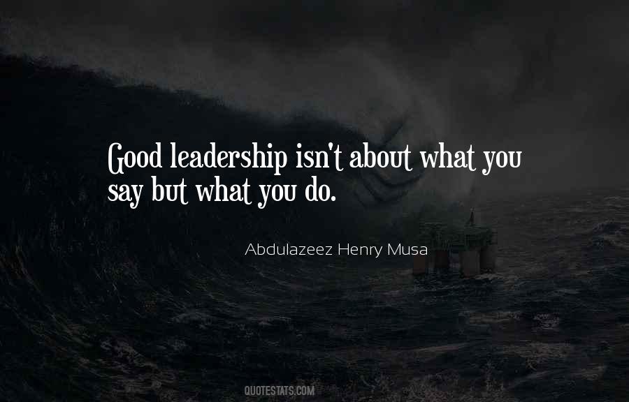 Good Leadership Quotes #617044