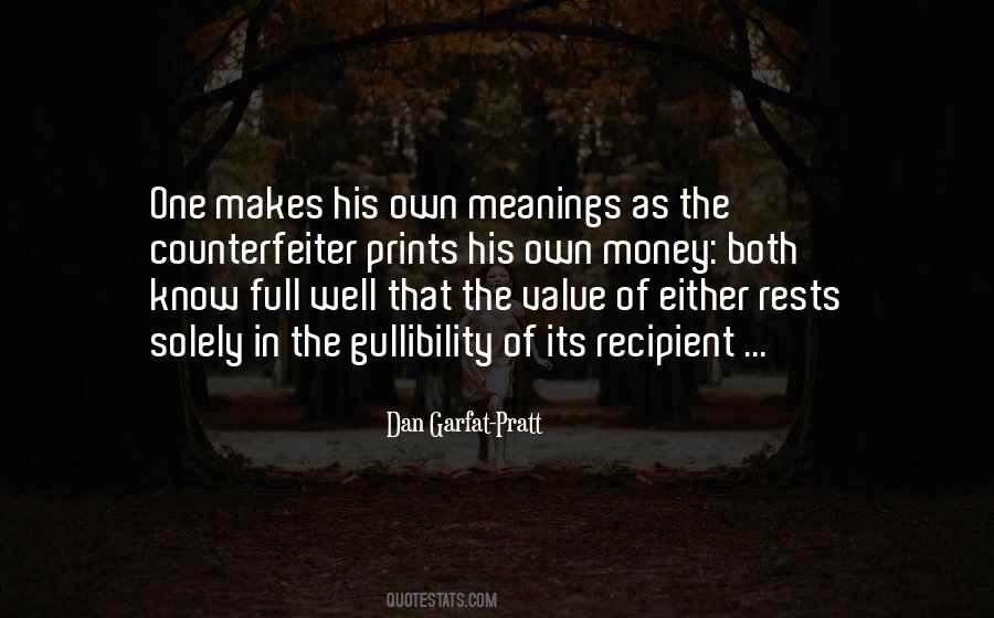 Currency Meaning Quotes #736209