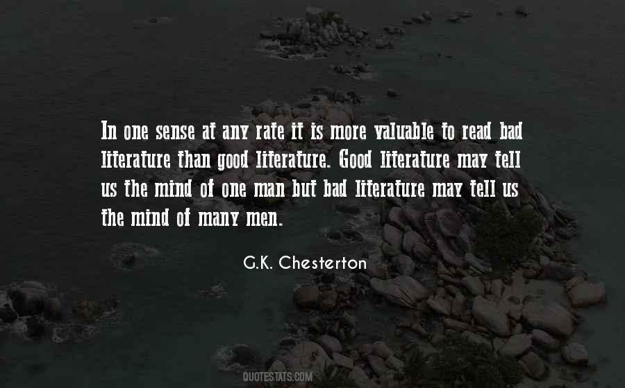 Good Literature Quotes #1203288