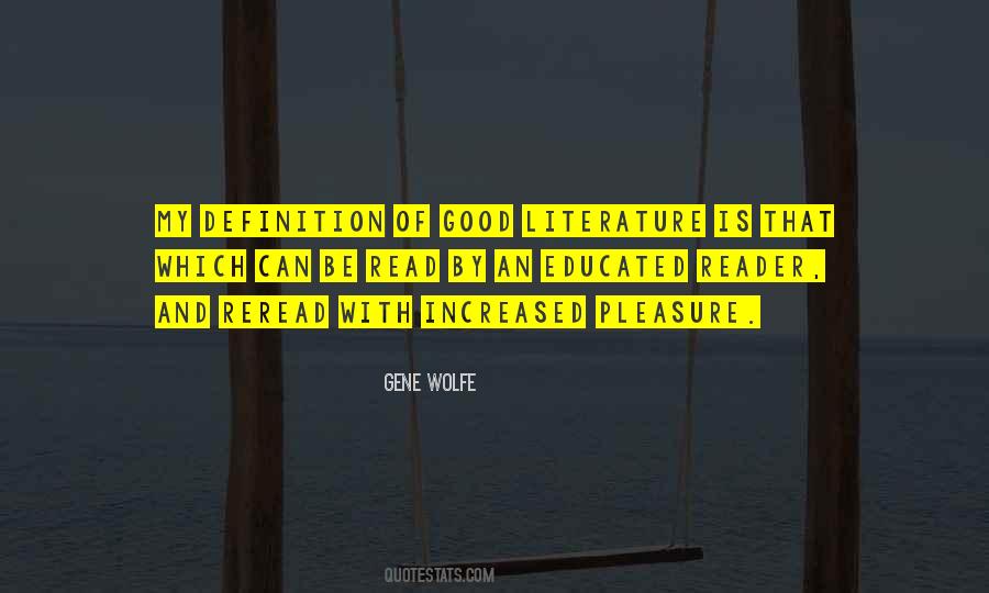 Good Literature Quotes #505217