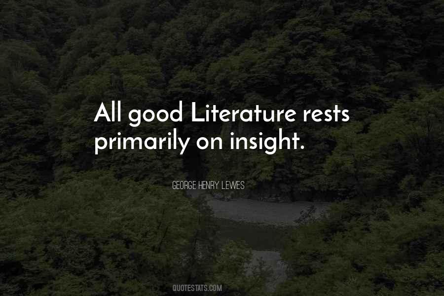 Good Literature Quotes #80234