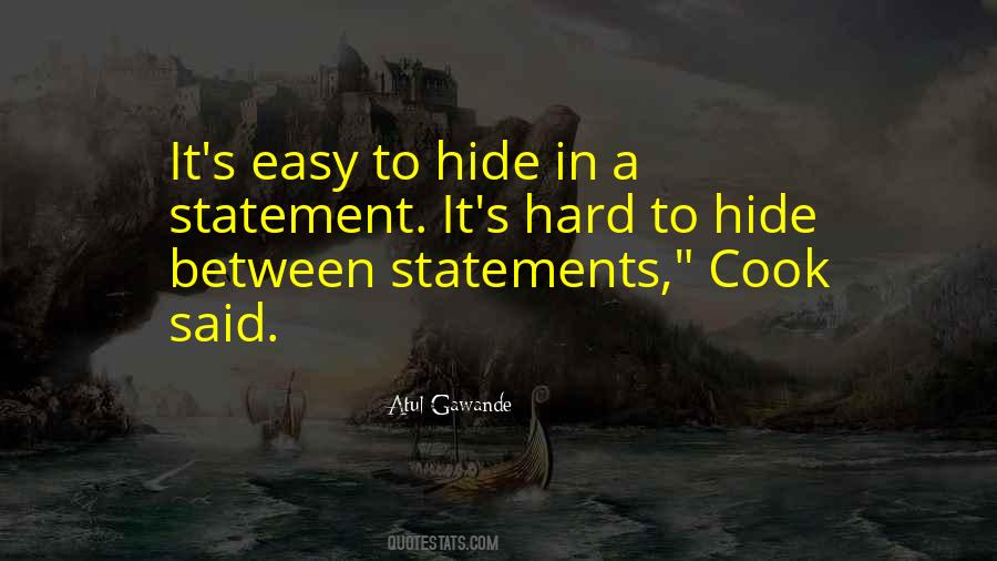 To Hide Quotes #1788909