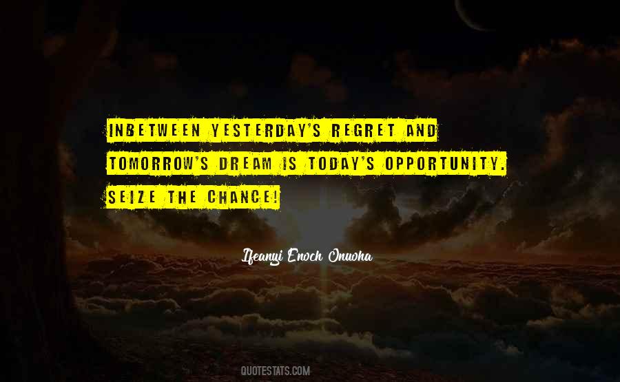 Regret Opportunity Quotes #288188