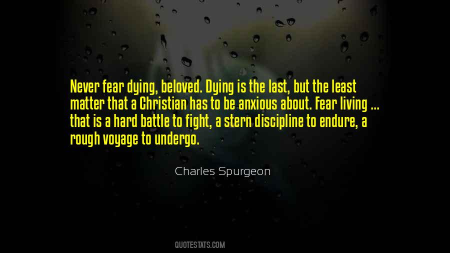 Fighting A Hard Battle Quotes #531780