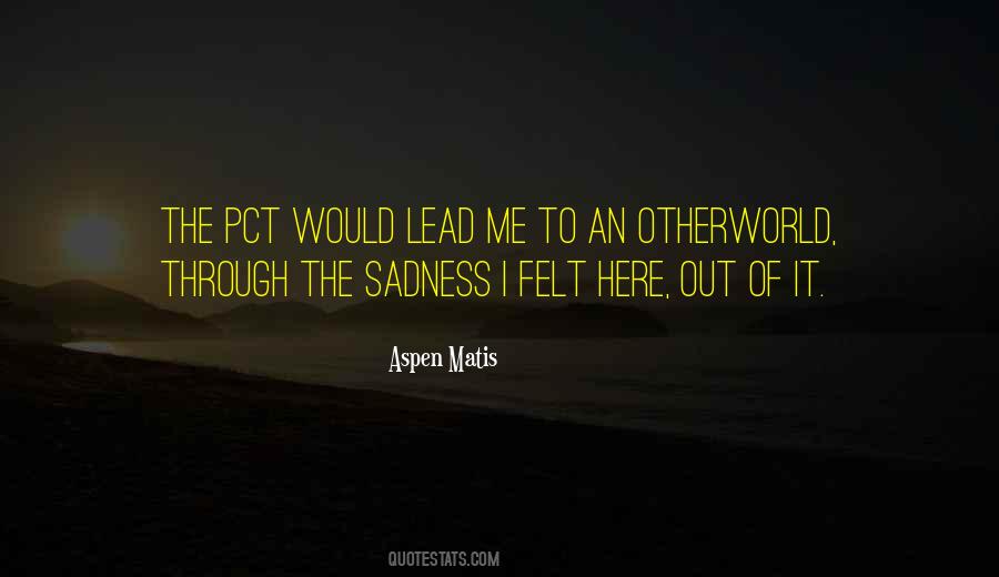 Through Sadness Quotes #677898