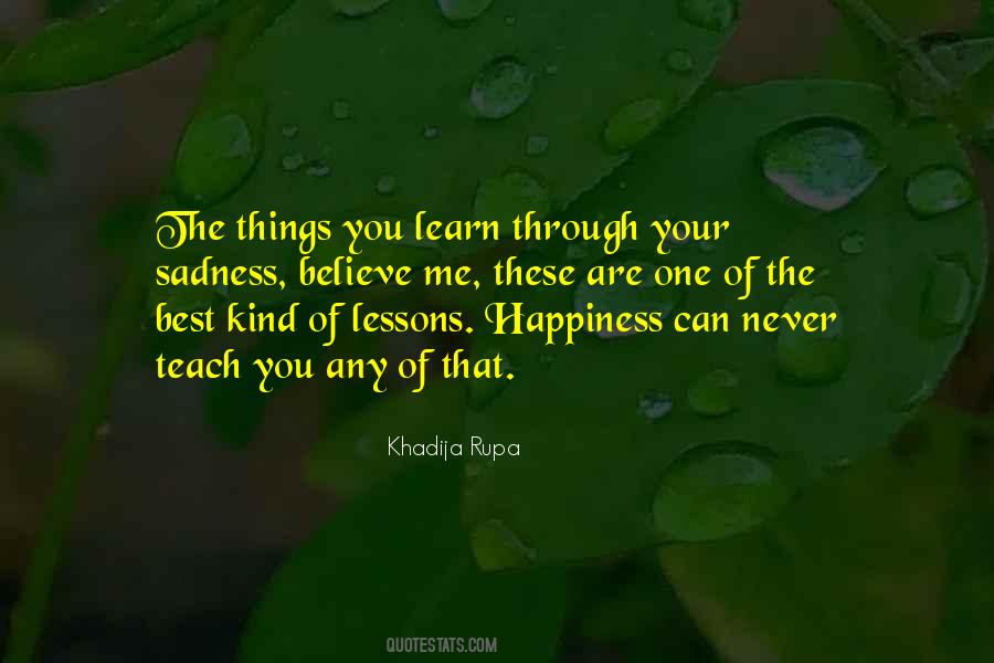 Through Sadness Quotes #884908