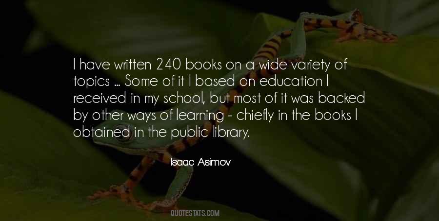 Learning Books Quotes #1739531