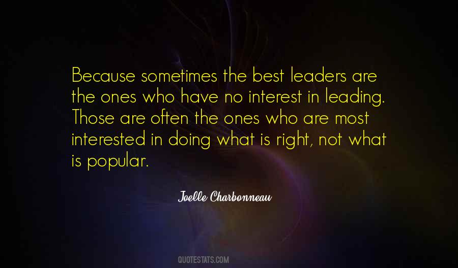 Leadership Best Quotes #347868