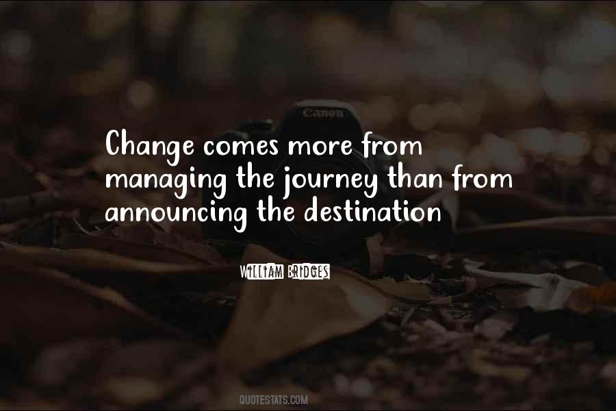 Change Journey Quotes #714517
