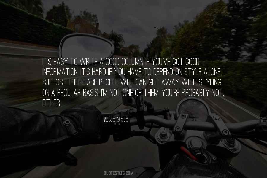 Write With Style Quotes #560297