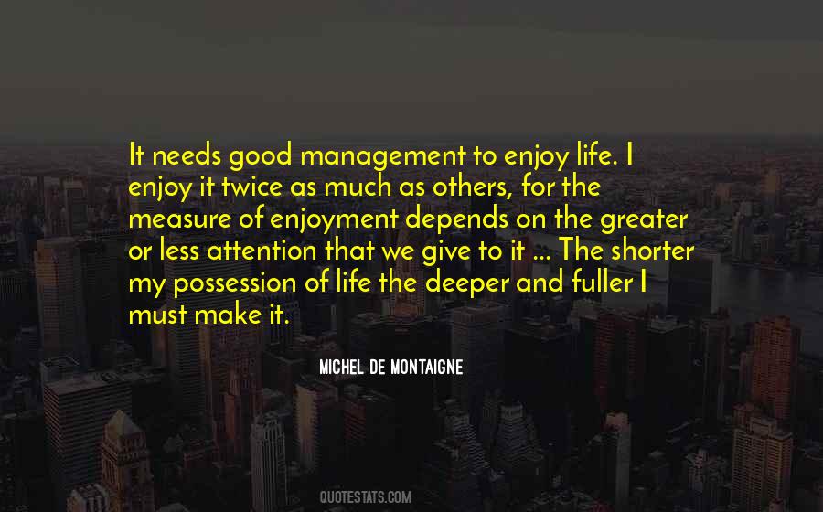 Good Management Quotes #293351