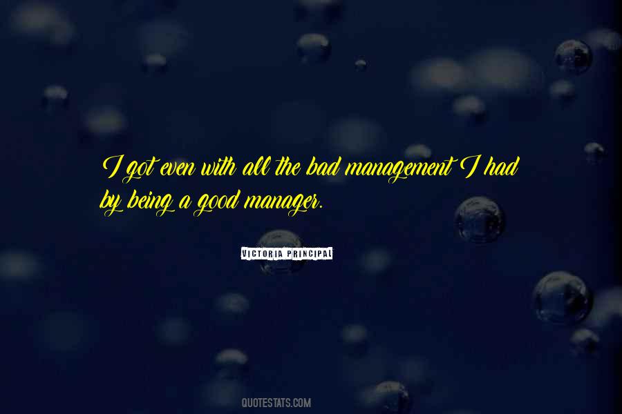 Good Manager Quotes #1210422