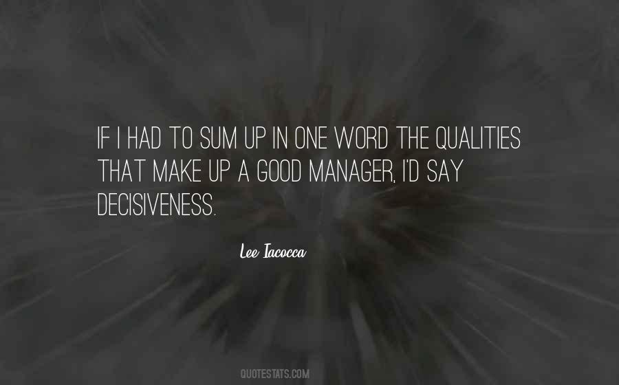 Good Manager Quotes #254735