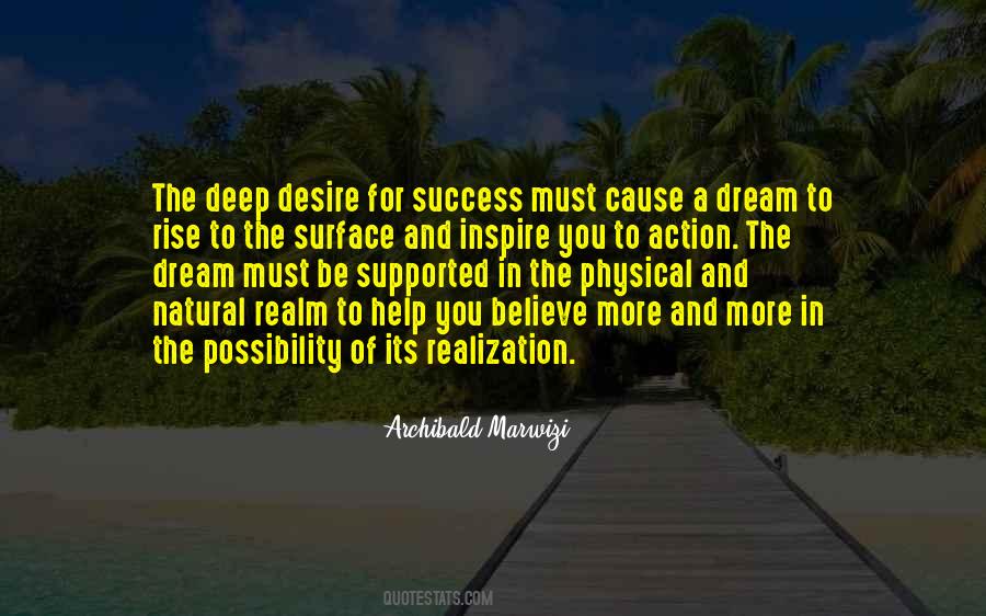 Dream And Desire Quotes #1689326