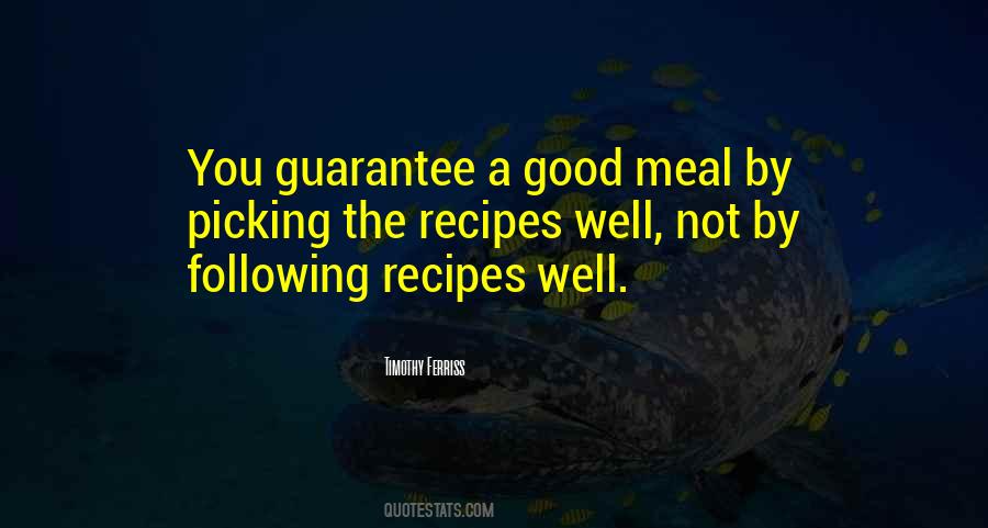 Good Meal Quotes #78965