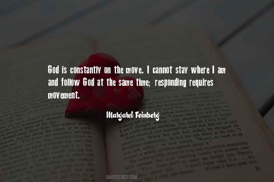 God Is On The Move Quotes #49279