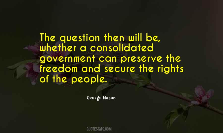 Question Government Quotes #1447978