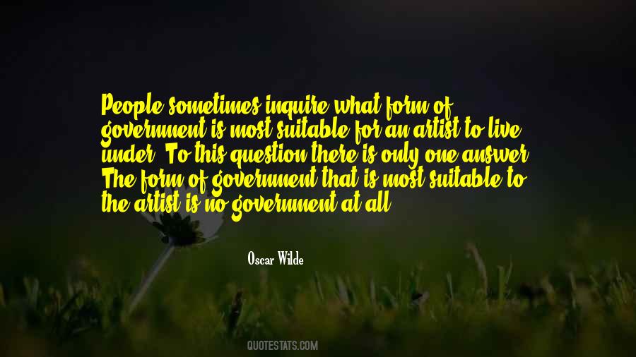 Question Government Quotes #654406