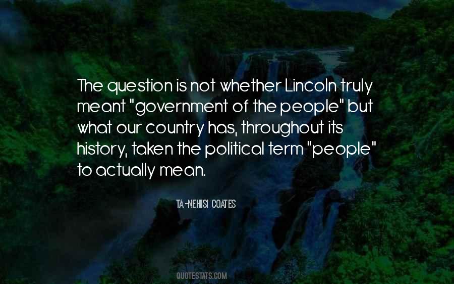 Question Government Quotes #672499