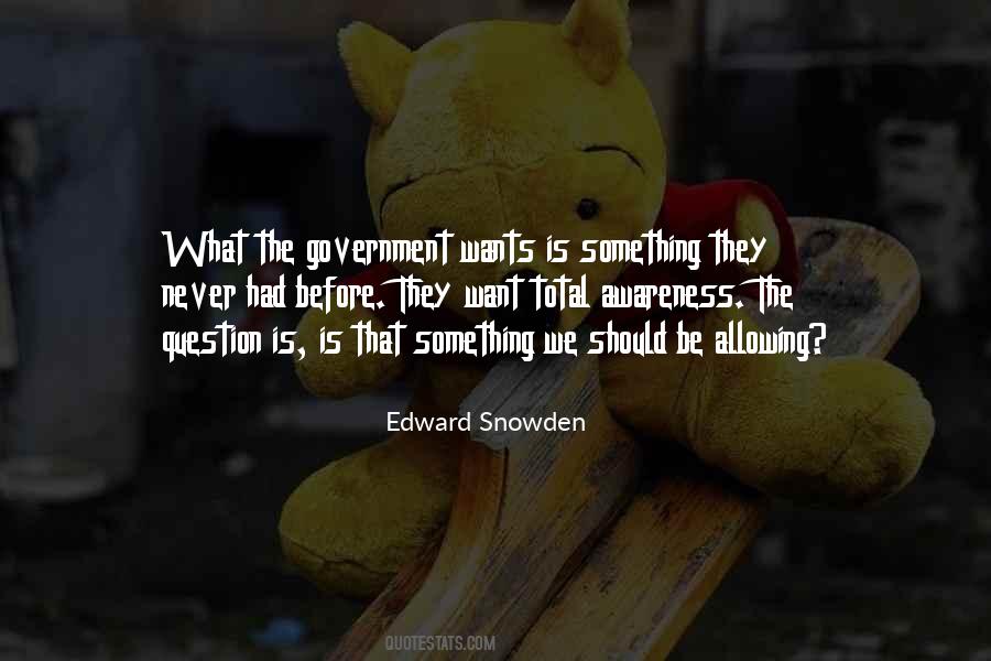 Question Government Quotes #964913
