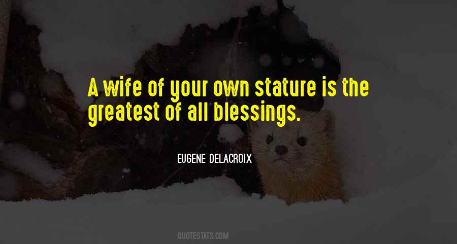 Blessing Wife Quotes #1296845