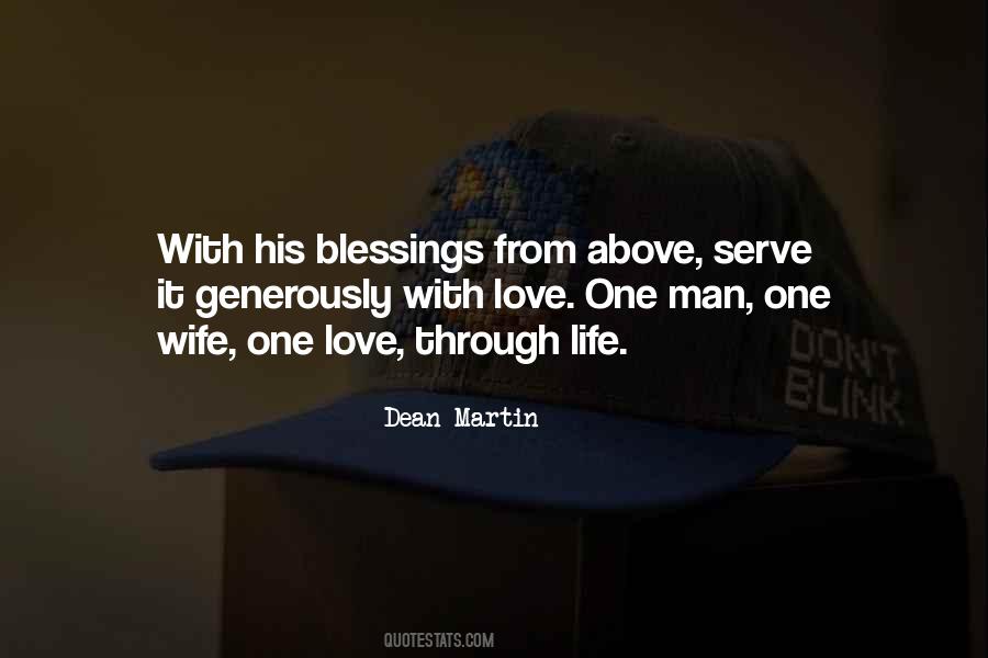 Blessing Wife Quotes #1298940