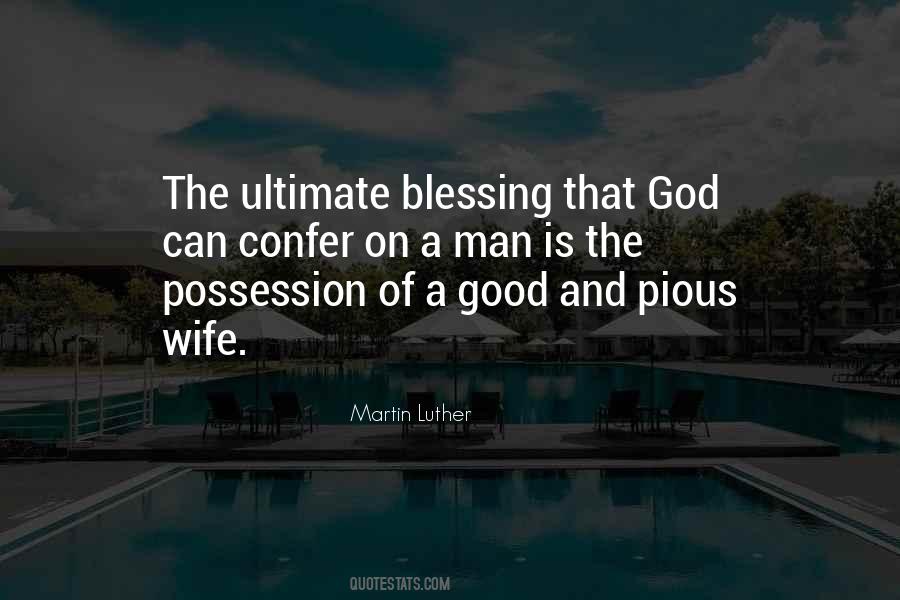 Blessing Wife Quotes #911218