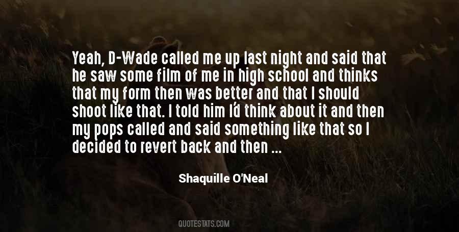 Night Shoot Quotes #1028916