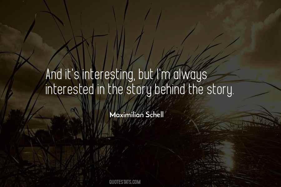 Interesting Story Quotes #1163050