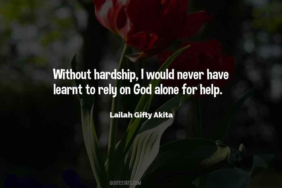 God Hardship Quotes #1550000
