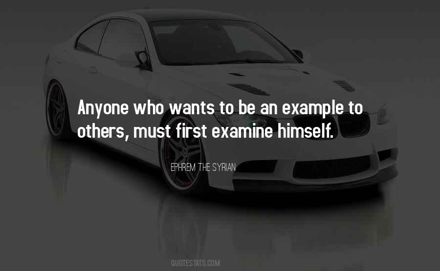 Be An Example To Others Quotes #1838964