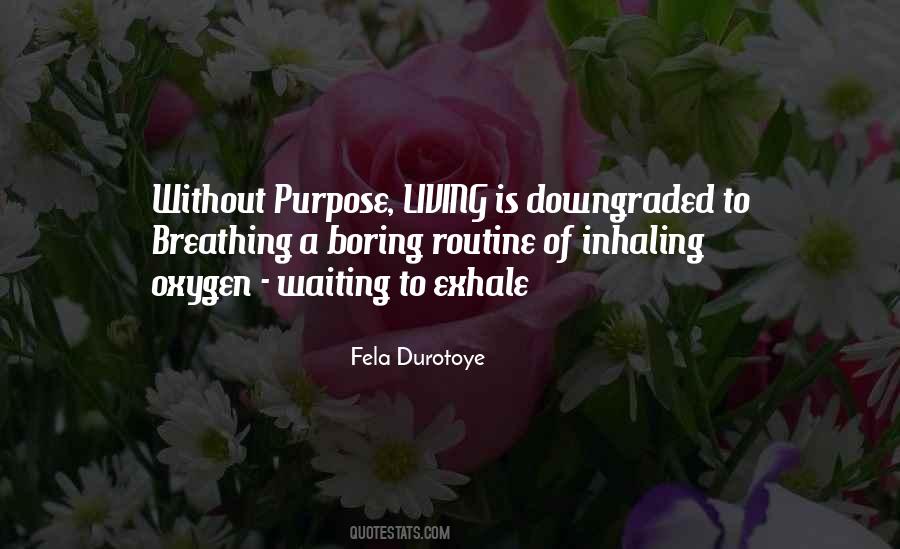 Living Without A Purpose Quotes #474403