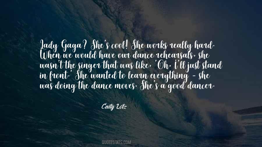 Cool Dance Quotes #157317
