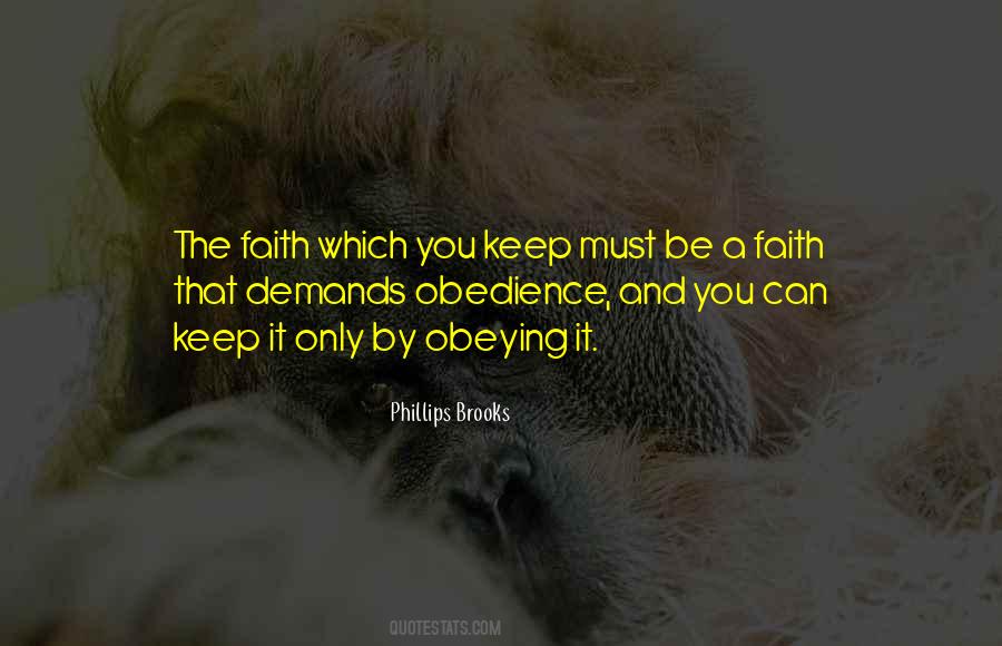 Faith Obedience Quotes #231010