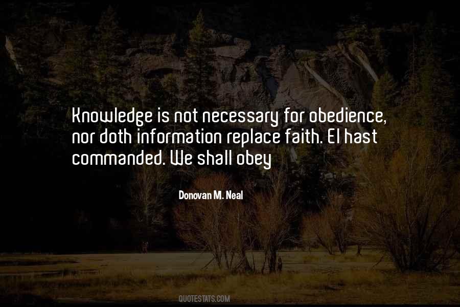 Faith Obedience Quotes #880719