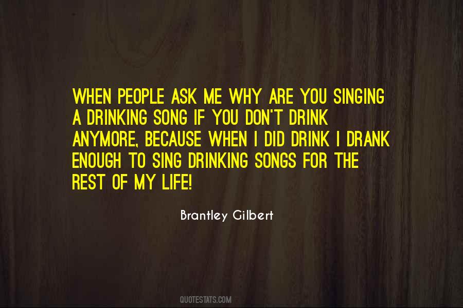 Why I Drink Quotes #282786