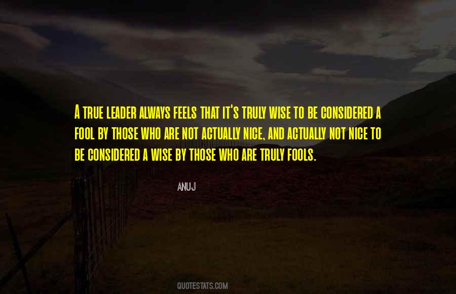 Nice Leader Quotes #747740