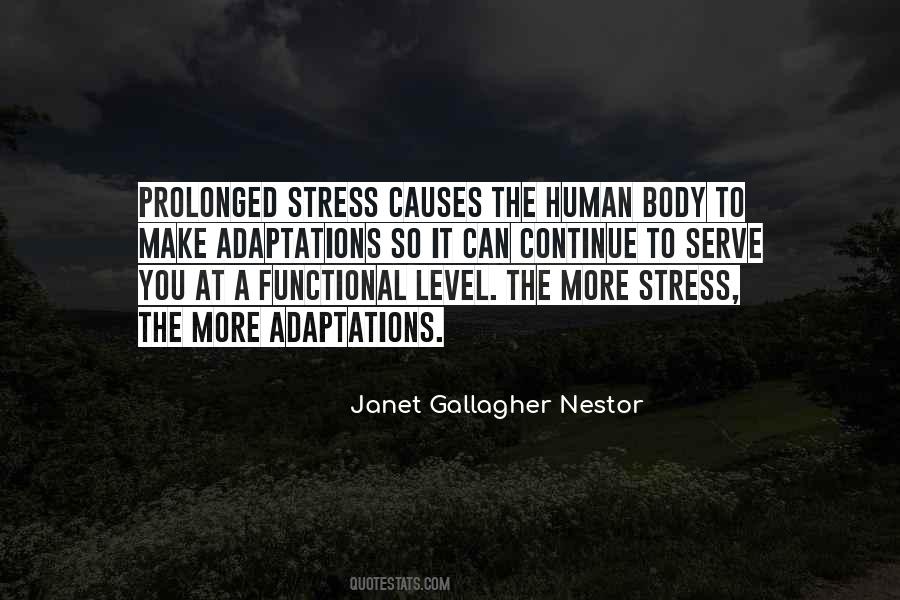 Stress On The Body Quotes #44316
