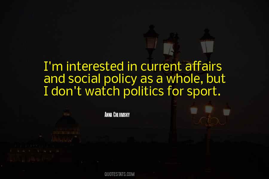 Sport And Politics Quotes #1187039