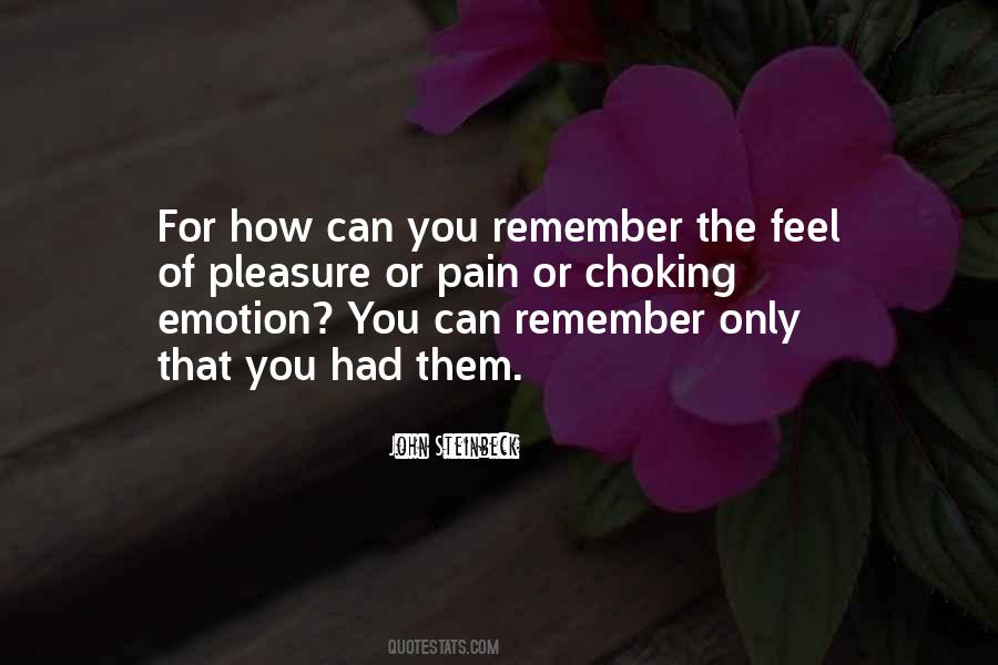 Pain That You Feel Quotes #1113065