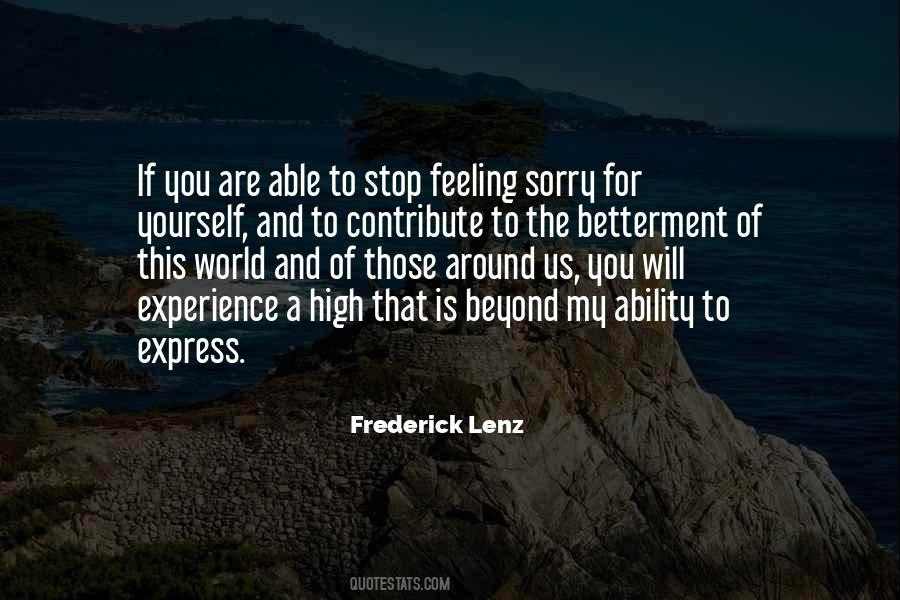 Stop Feeling Quotes #1337471